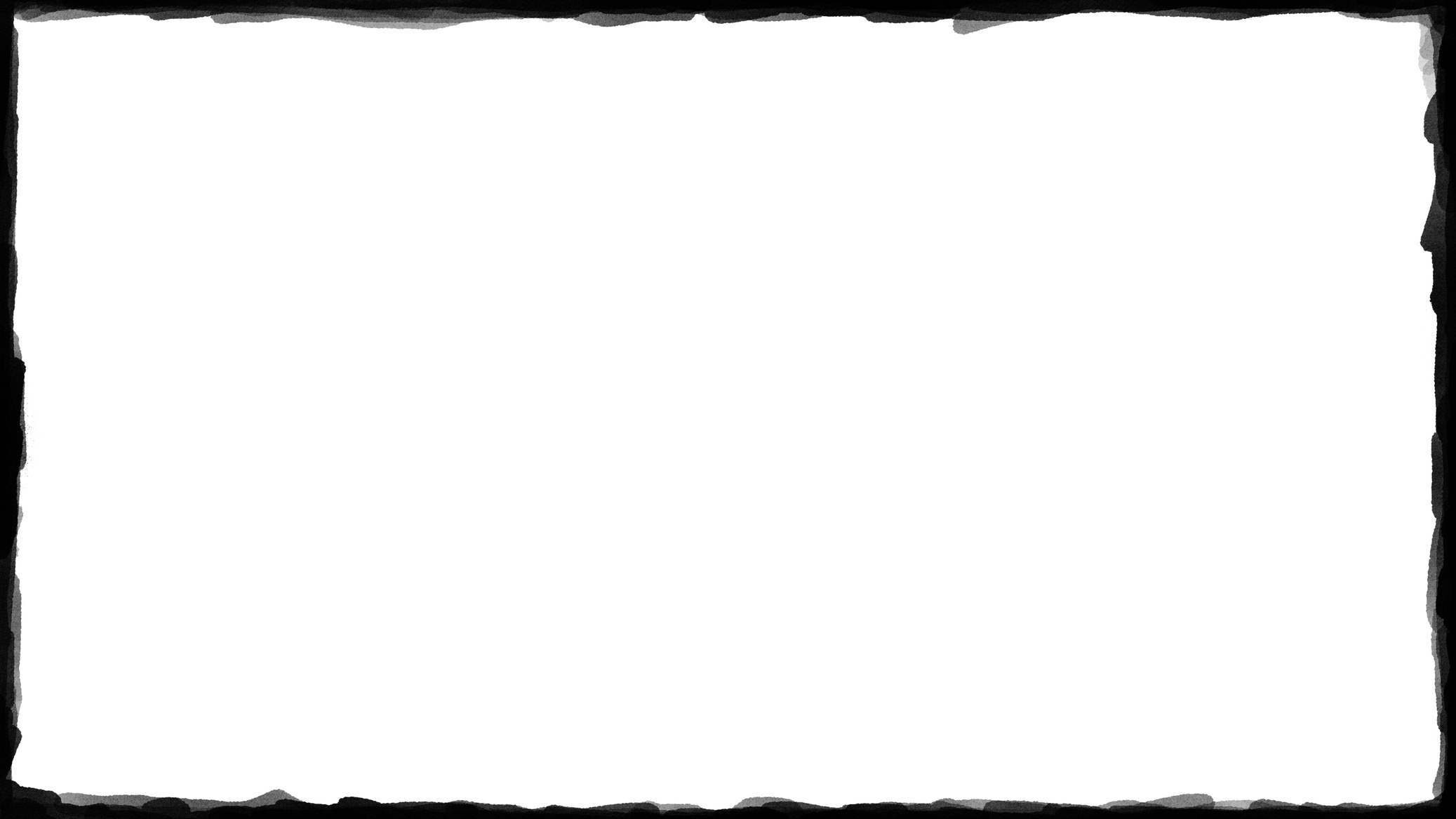 Unique black border frame on white background